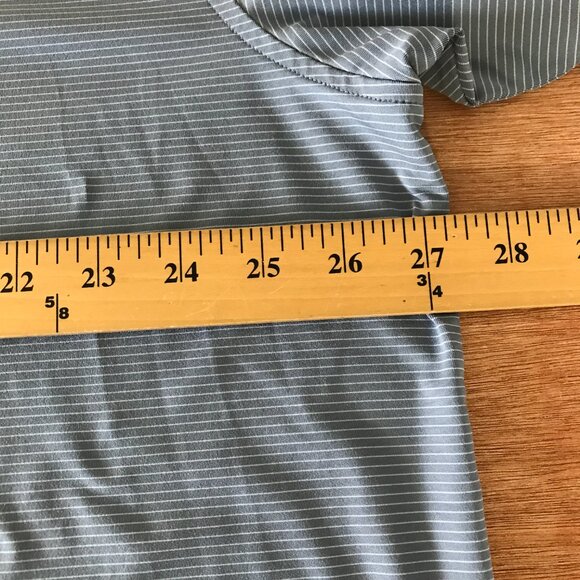 Peter Millar Summer Comfort Polo Shirt Men XXL Blue Striped Short Sleeve Golf - Picture 5 of 12